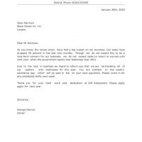Termination Letter for Efficiency